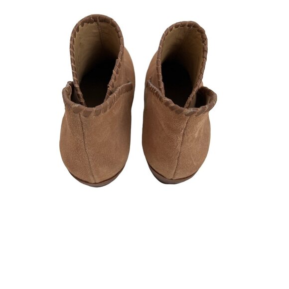 Jack Rogers Camel Suede Ankle Booties - Picture 3 of 8